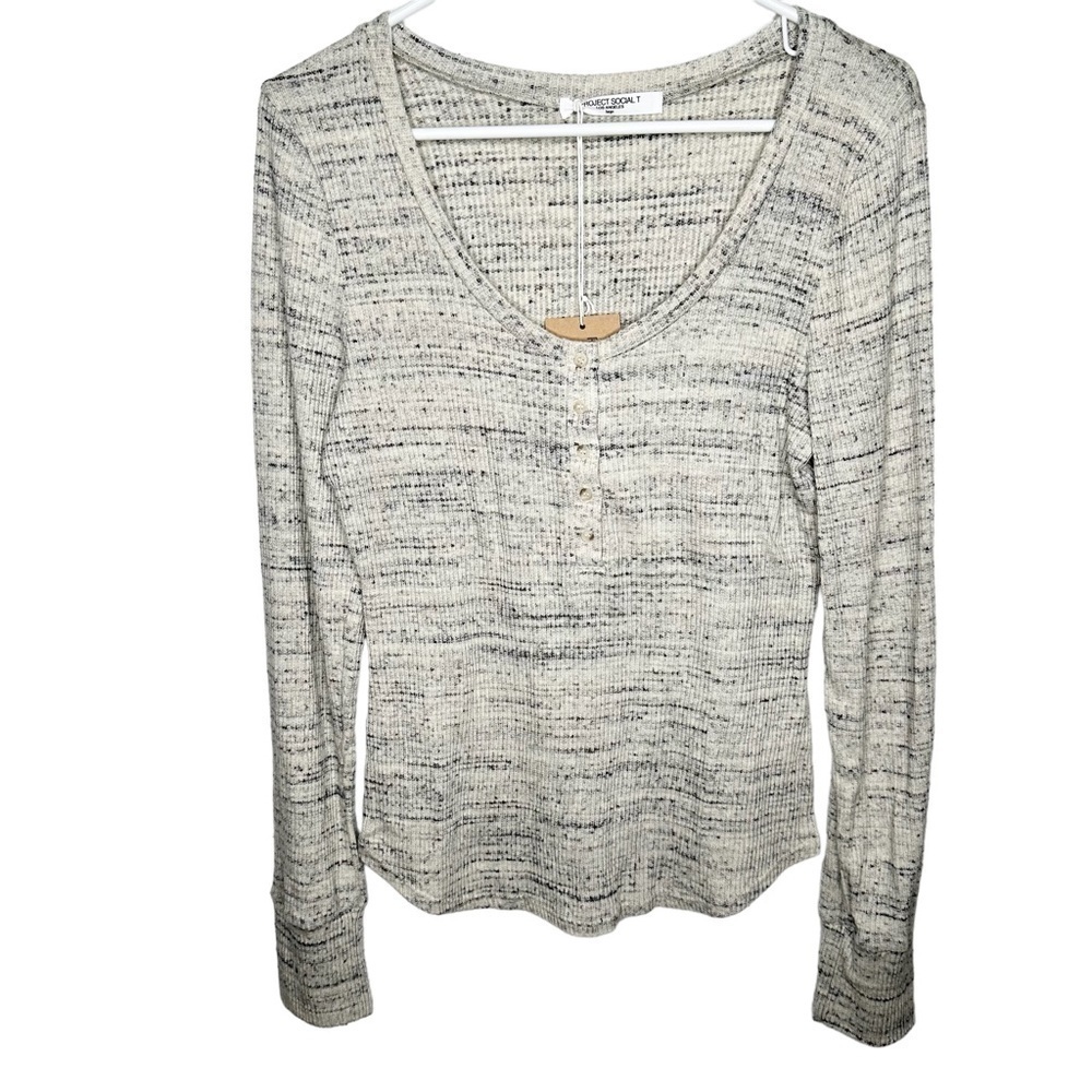 PROJECT SOCIAL T Reid Thermal Henley Size Large NWT - Picture 3 of 9